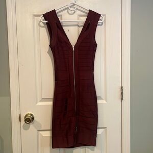 French Connection Dress Burgundy